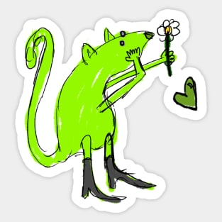 r a t Sticker